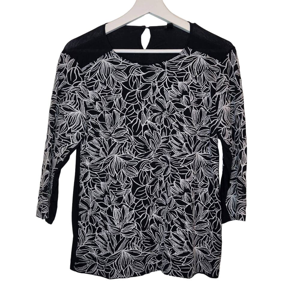 J. Crew Embroidered Cotton Blouse